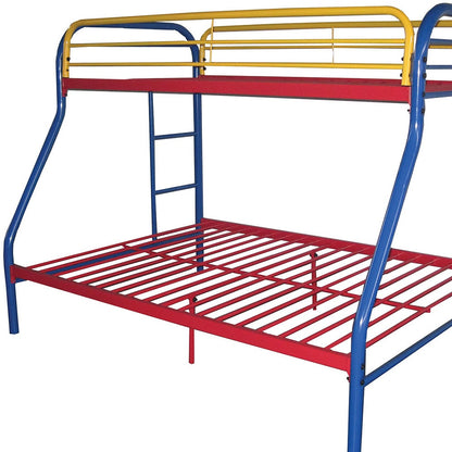 Black Twin Over Full Contemporary Metal Bunk Bed