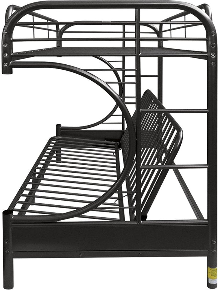 78" X 41" X 65" Twin Over Full Silver Metal Tube Bunk Bed HomeRoots