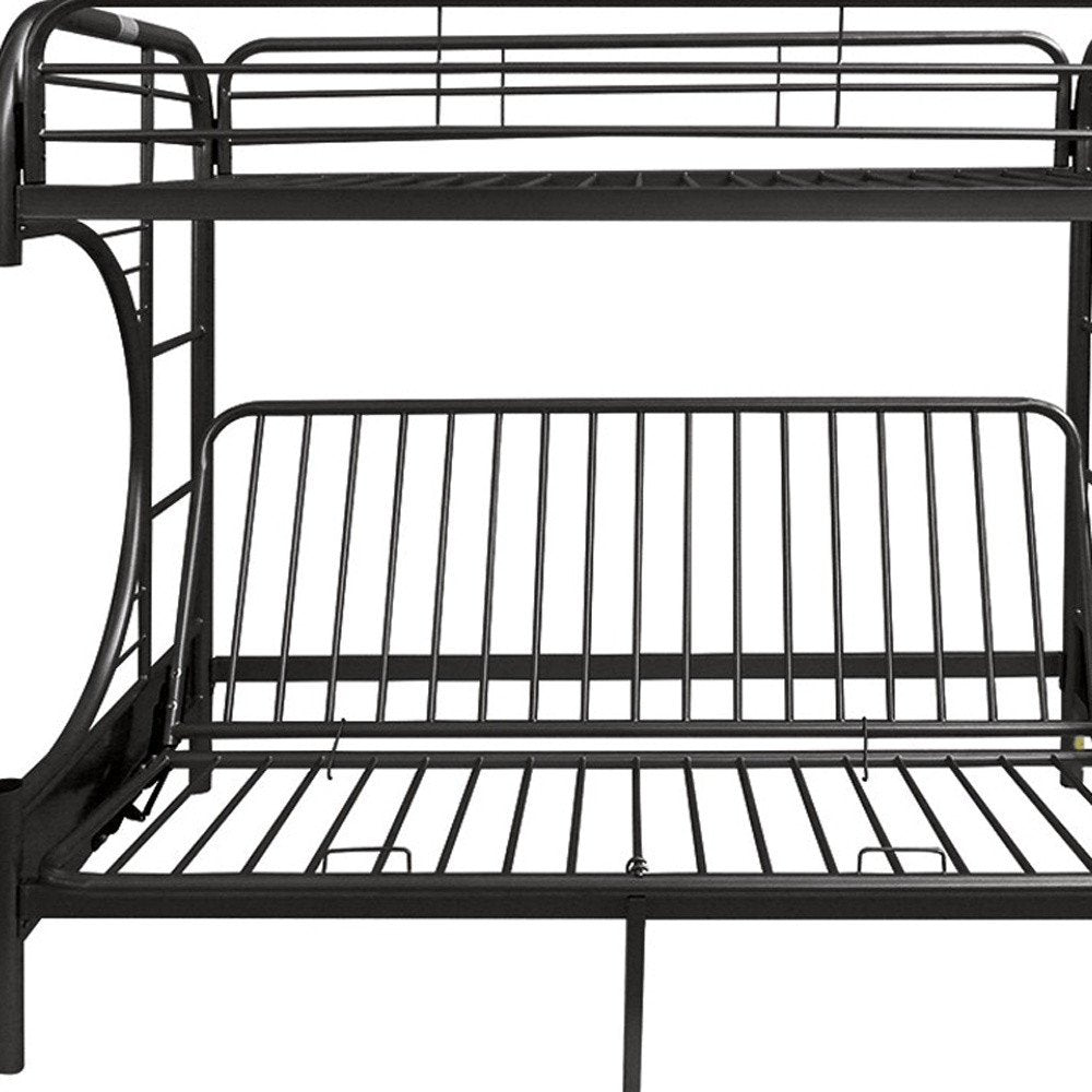 78" X 41" X 65" Twin Over Full Silver Metal Tube Bunk Bed HomeRoots