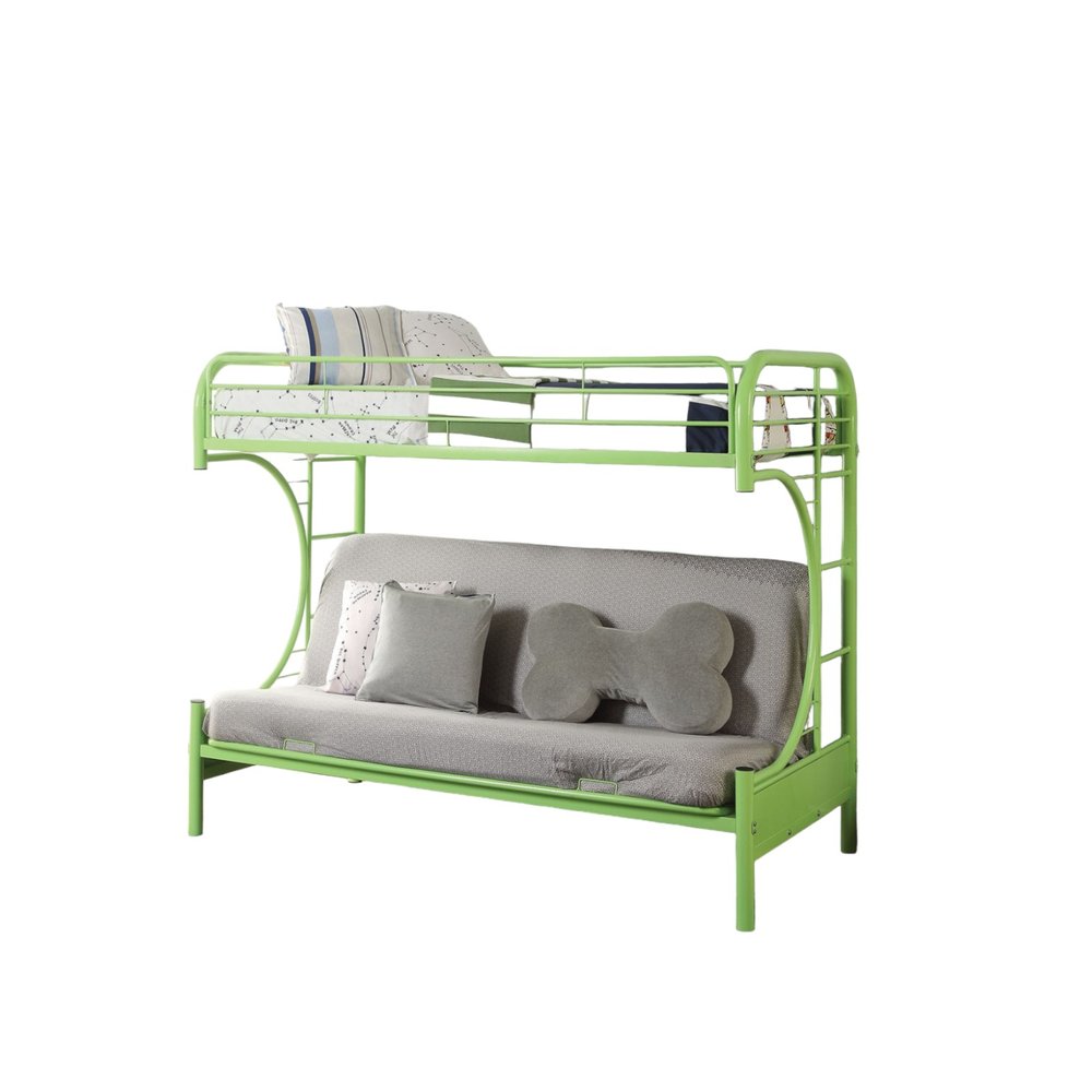Black Twin Over Full Contemporary Metal Bunk Bed HomeRoots