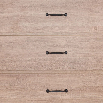 31" Oak Wood Five Drawer Dresser