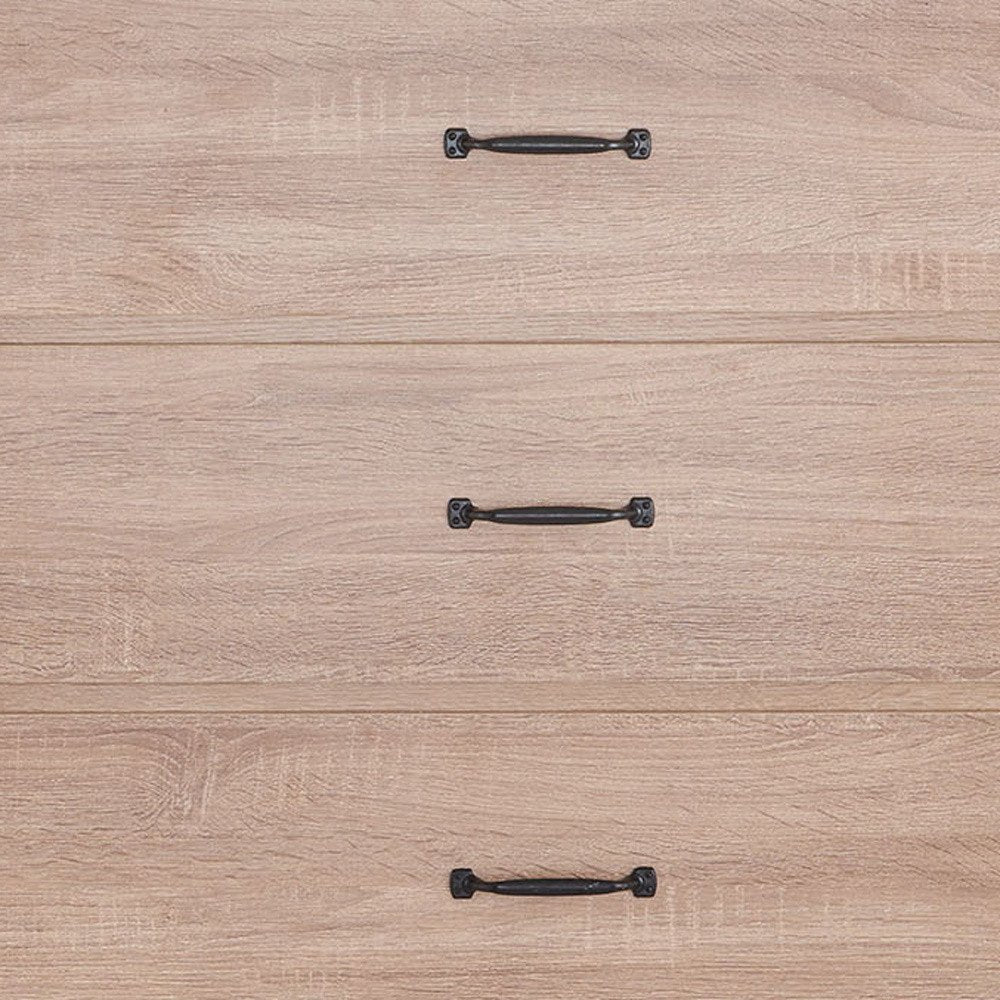 31" Oak Wood Five Drawer Dresser HomeRoots