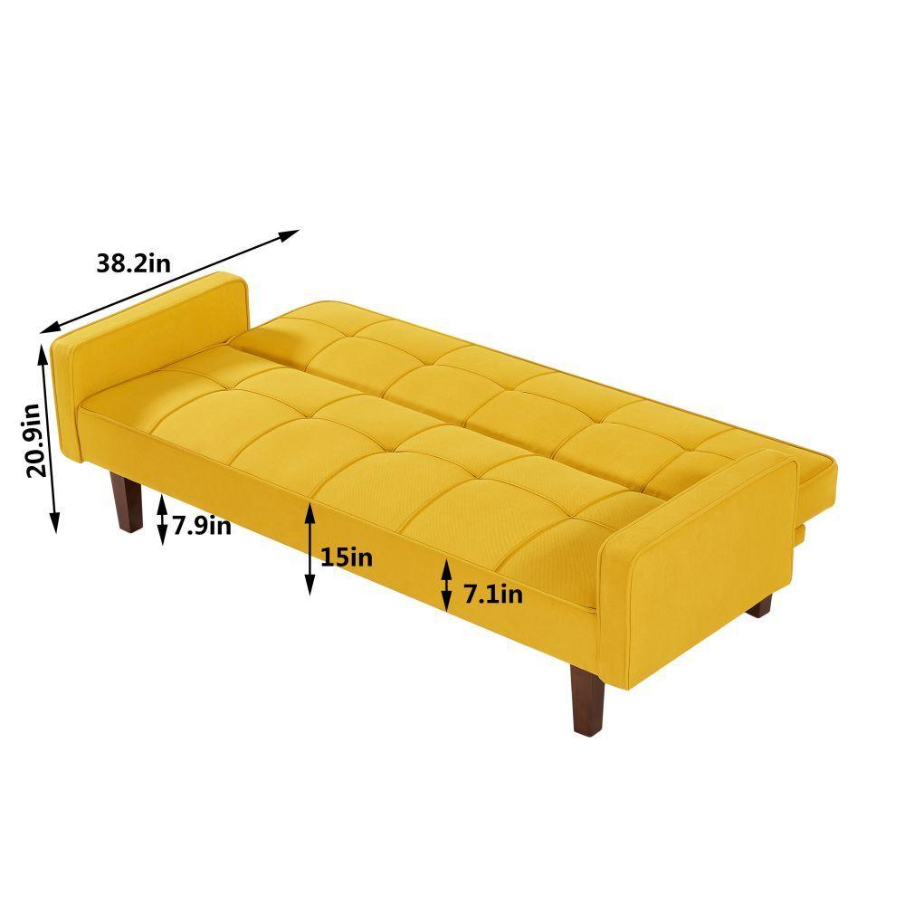 Morden Design Factory Solid Color Sofa Bed in Living Room Multi-function Leisure Sleeper Couch - FurniFindUSA