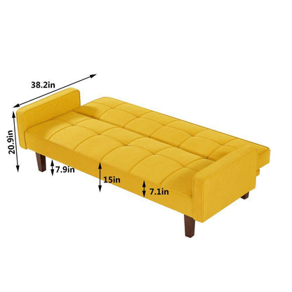 Morden Design Factory Solid Color Sofa Bed in Living Room Multi-function Leisure Sleeper Couch - FurniFindUSA