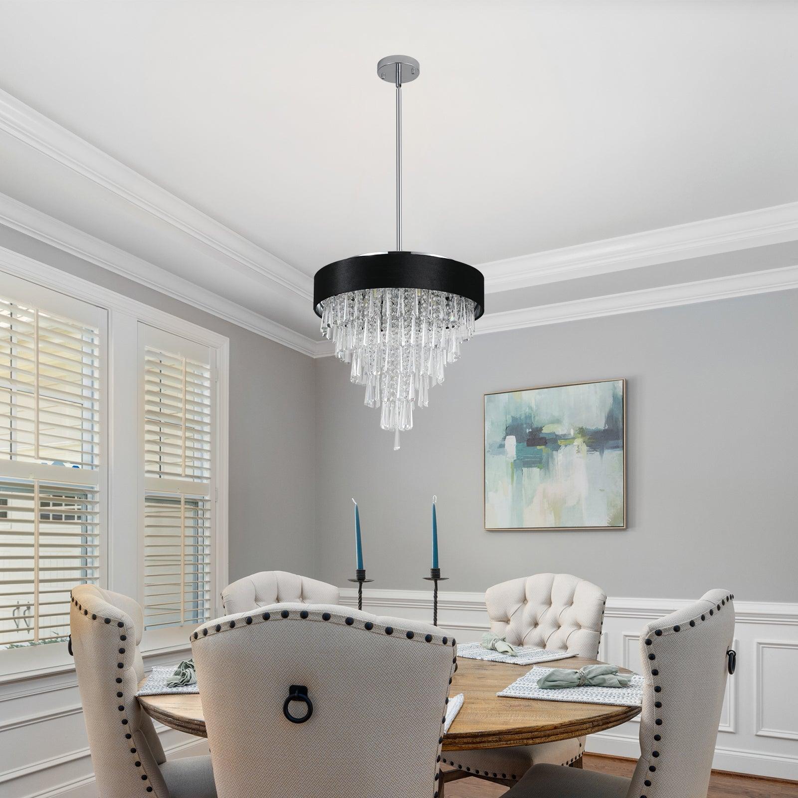 Modern Crystal Chandelier for Living-Room Round Cristal Lamp Luxury Home Decor Light Fixture - FurniFindUSA