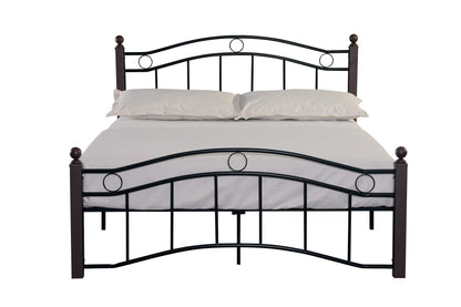 Queen Size Metal Bed Frame with Headboard and Footboard - FurniFindUSA