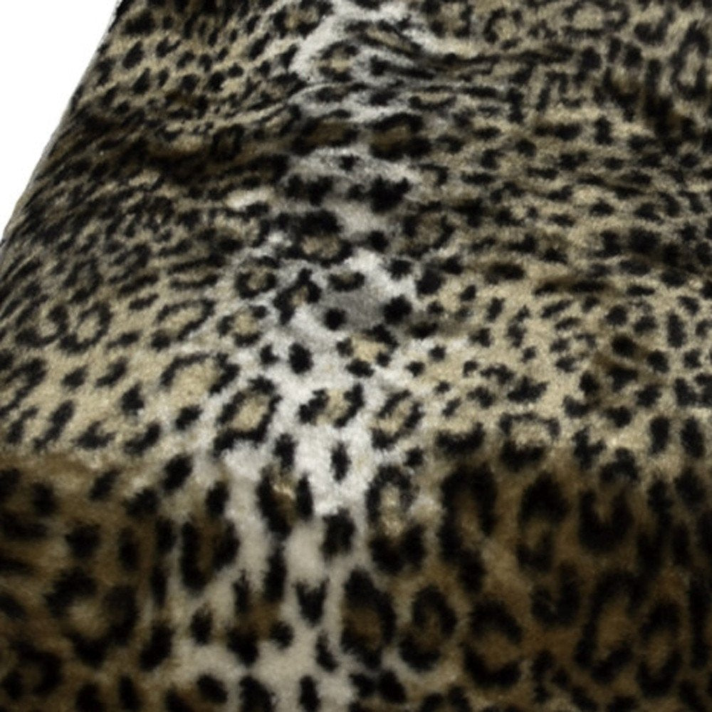 70" X 50" Ivory Faux Fur Plush Throw Blanket HomeRoots