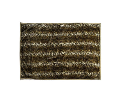 70" X 50" Ivory Faux Fur Plush Throw Blanket HomeRoots