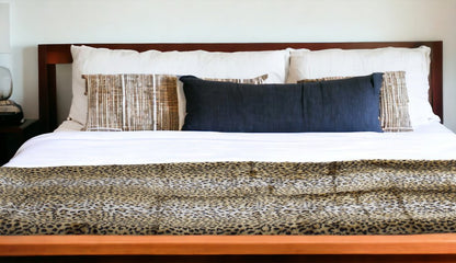 70" X 50" Ivory Faux Fur Plush Throw Blanket HomeRoots