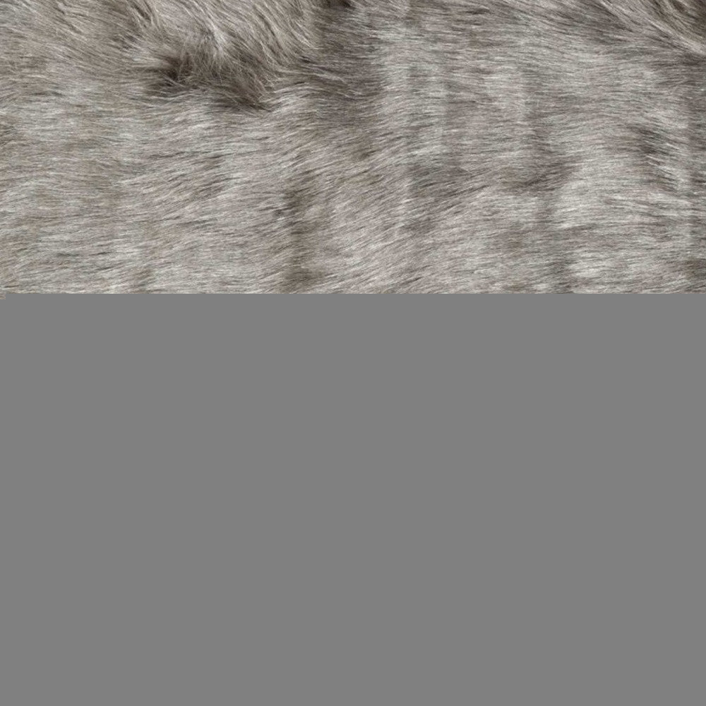 2' X 3' Gray Faux Sheepskin Area Rug - Image 3