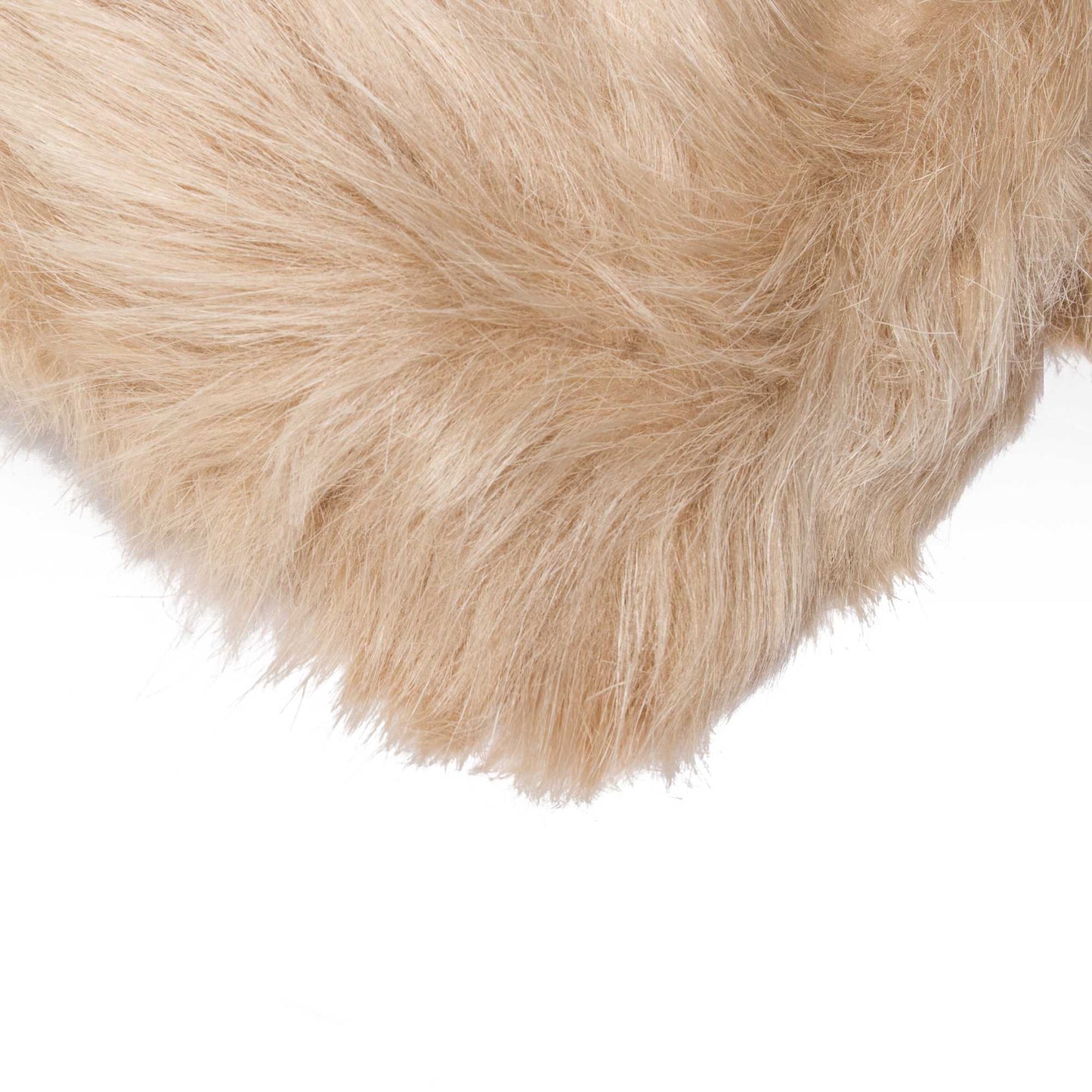 2' X 3' Tan Faux Fur Rectangular Area Rug - Image 3