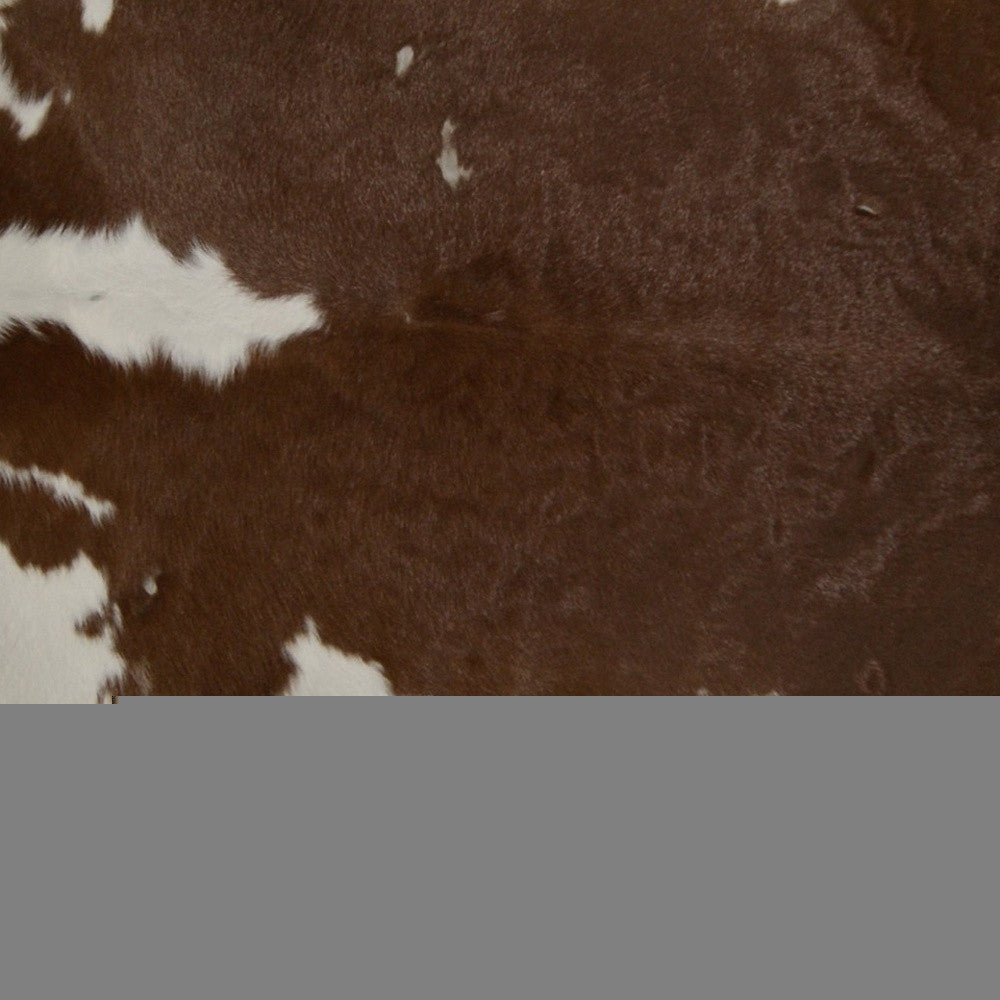 2' X 3' Brown And White Cowhide Cowhide Print Hand Tufted Area Rug - Image 3