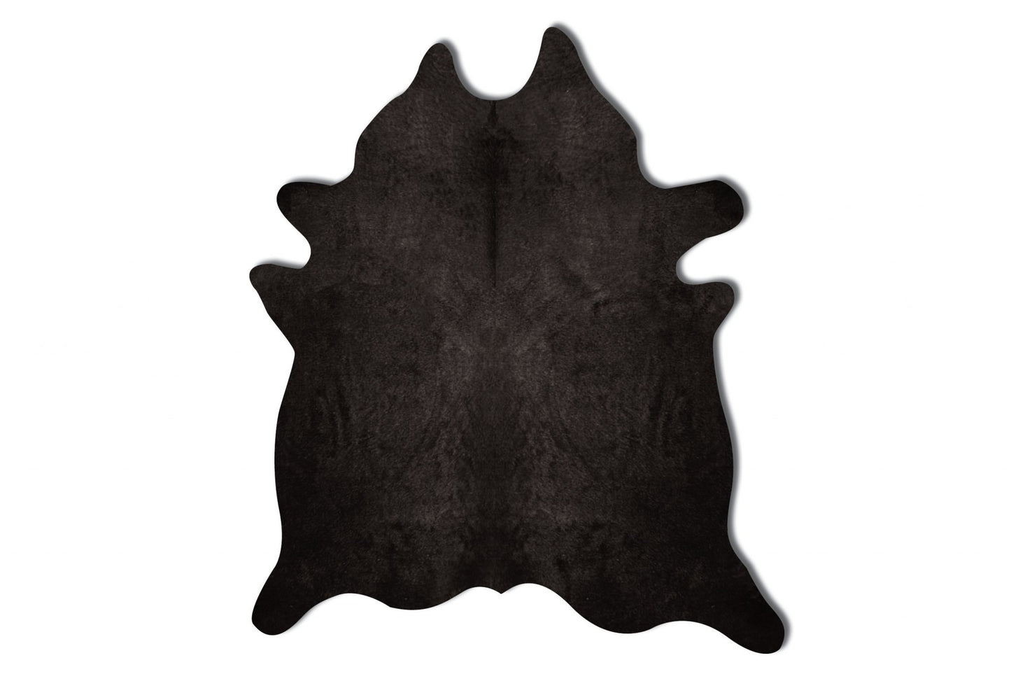 6' X 7' Black Cowhide Area Rug - Image 3