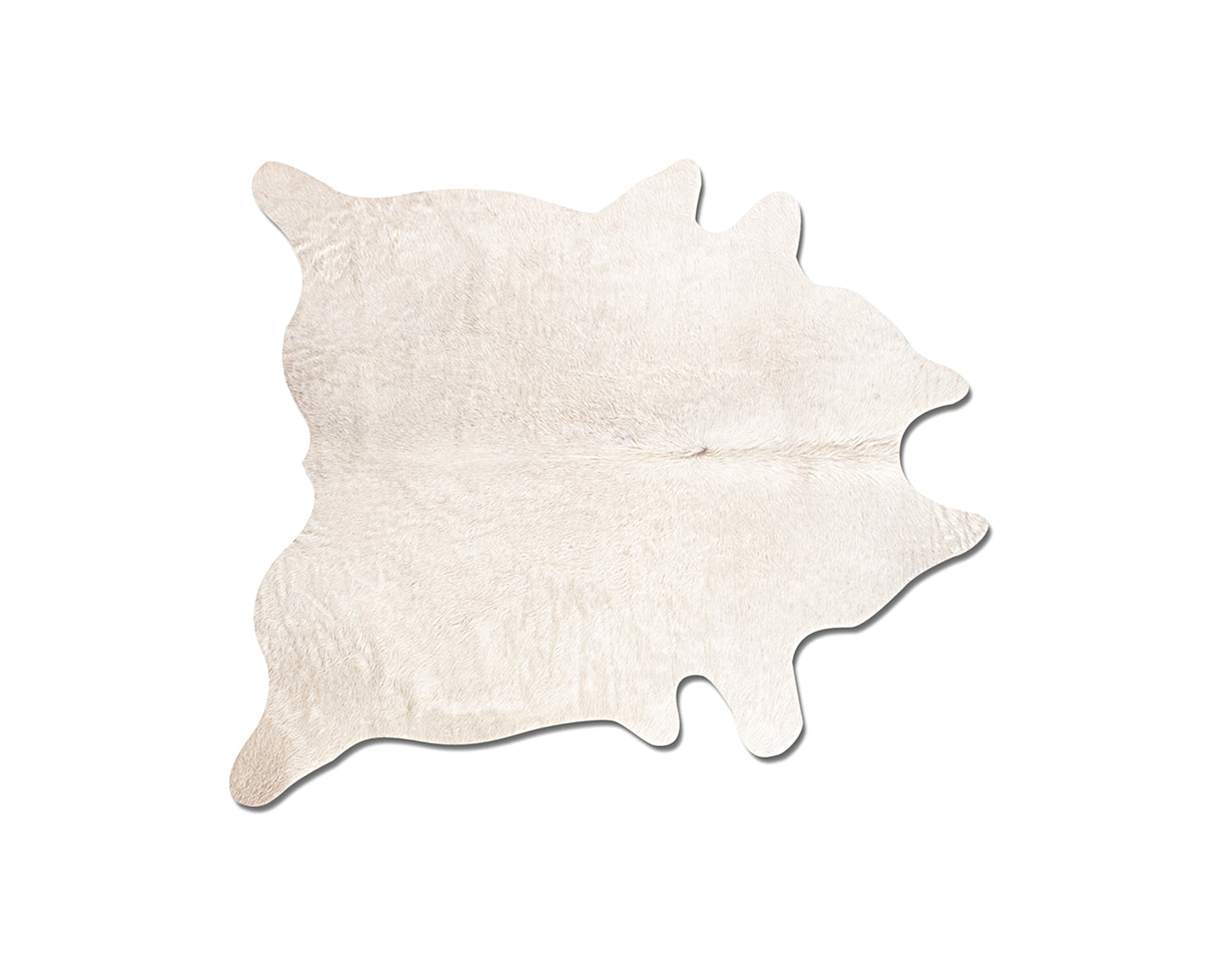 6' X 7' Off White Cowhide Cowhide Print Handmade Area Rug - Image 4