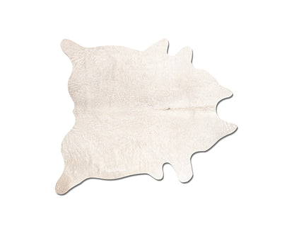 6' X 7' Off White Cowhide Cowhide Print Handmade Area Rug - Image 4