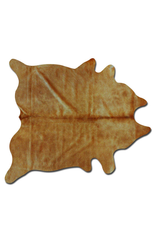 6' X 7' Golden Brown Cowhide Area Rug - Image 2
