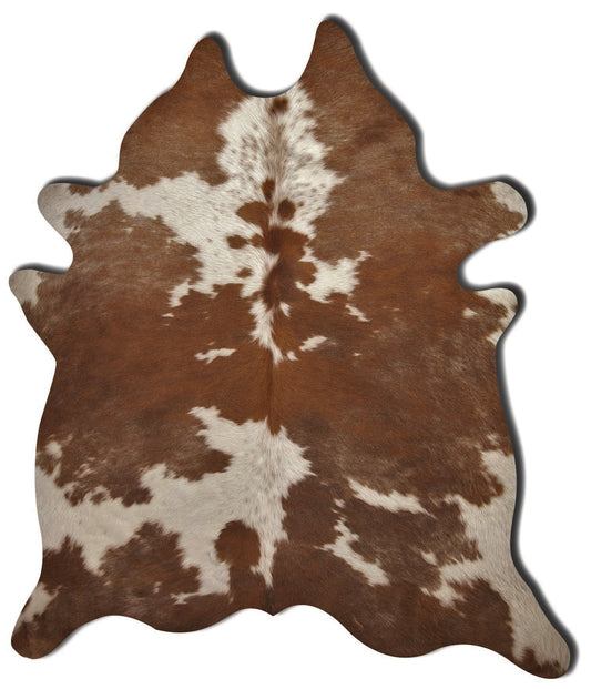 6' X 7' Brown And White Cowhide Handmade Area Rug - Image 2