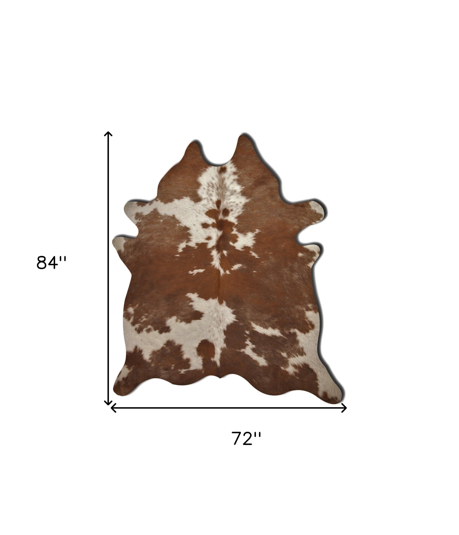 6' X 7' Brown And White Cowhide Handmade Area Rug - Image 6