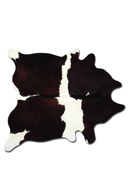 Black And White Cowhide Animal Print Area Rug