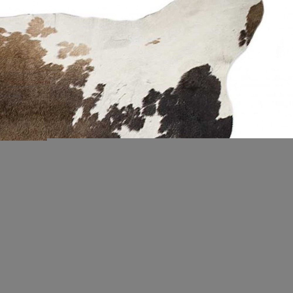 72" X 84" Taupe And White Cowhide - Rug - Image 4