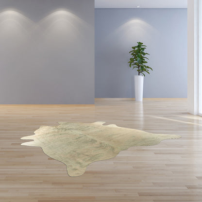 6' X 7' Light Taupe And Brown Exotic Cowhide  Rug - Image 6