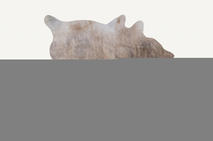 6' X 7' Light Taupe And Brown Exotic Cowhide  Rug - Image 2