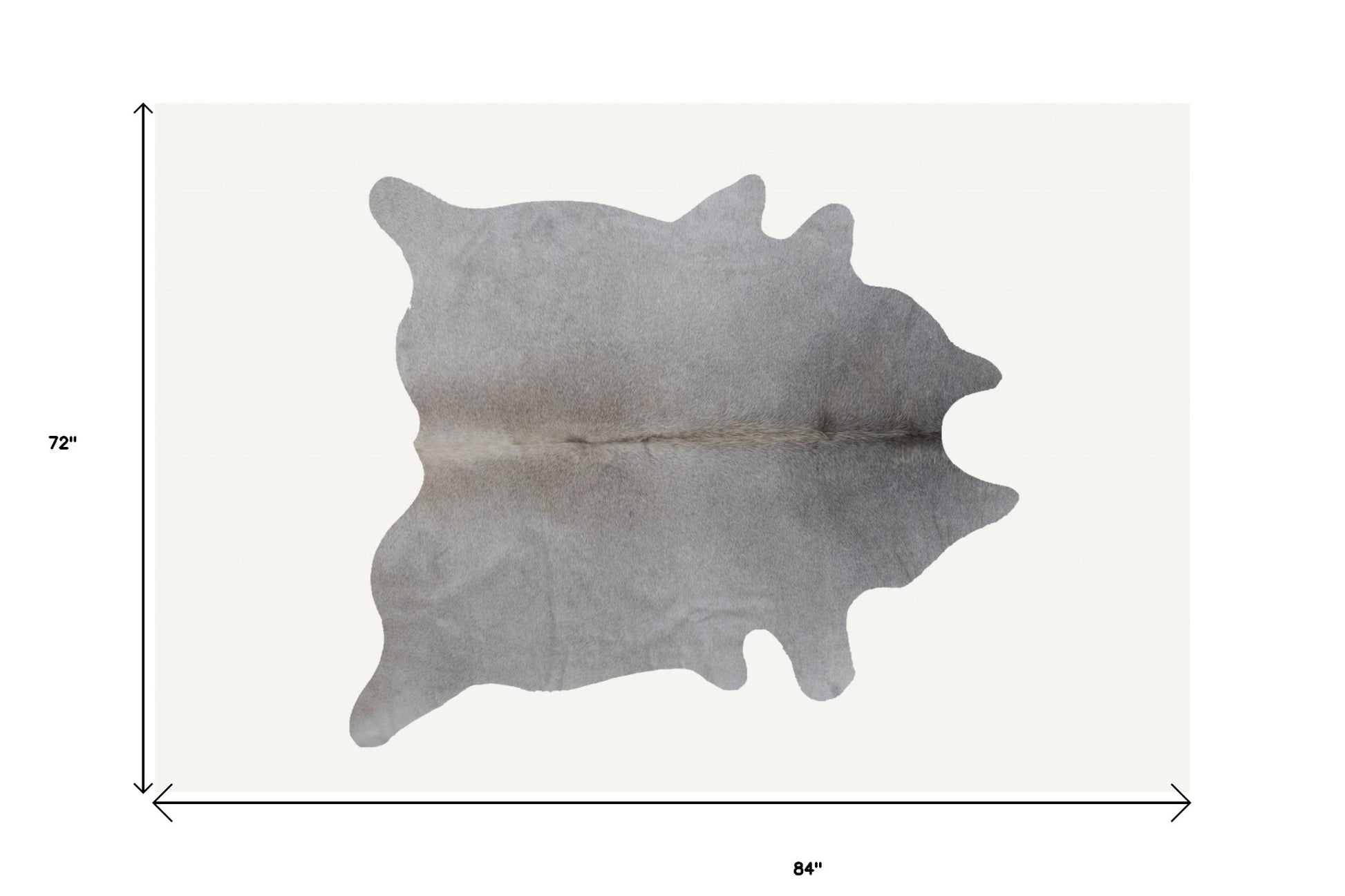 6' X 7' Natural Cowhide Cowhide Print Area Rug - Image 7