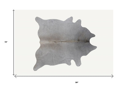 6' X 7' Natural Cowhide Cowhide Print Area Rug - Image 7