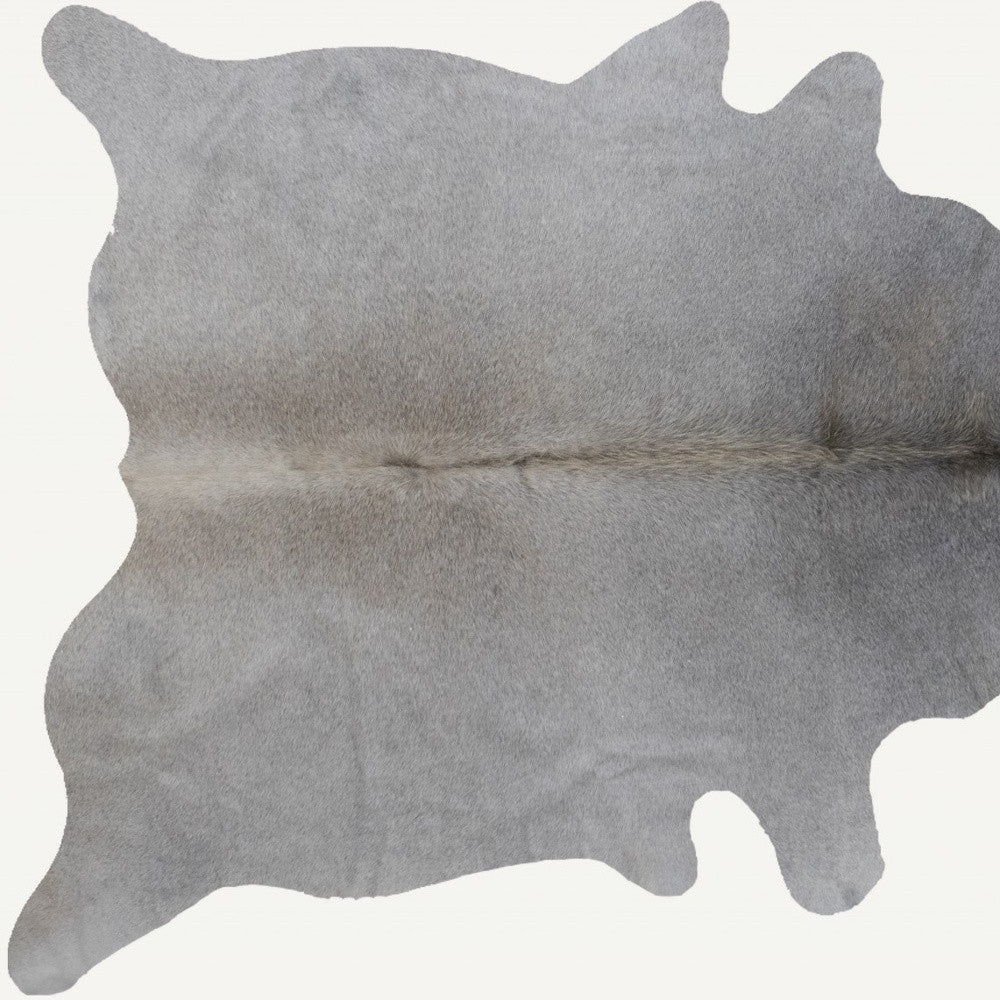 6' X 7' Natural Cowhide Cowhide Print Area Rug - Image 4