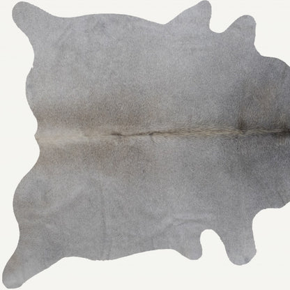 6' X 7' Natural Cowhide Cowhide Print Area Rug - Image 4