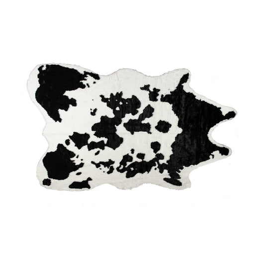 63" X 90" Sugarland Black And White Faux Hide - Area Rug