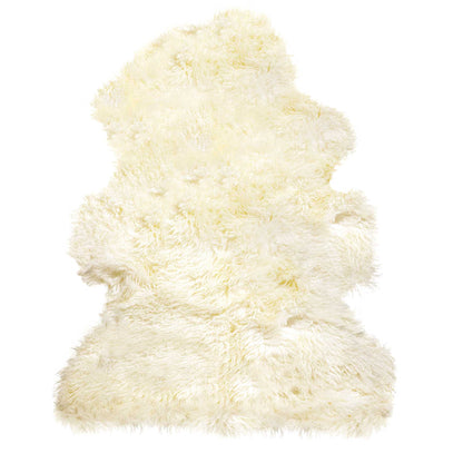 2' X 3' Natural New Zealand Sheepskin Wool Area Rug - 63.0" (L) x 84.0" (W) x 0.25" (H) FurniFindUSA