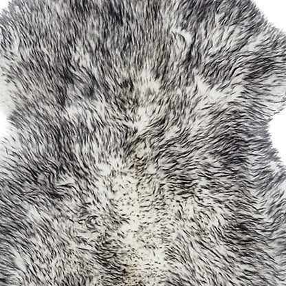 Gradient Grey Animal Print Area Rug
