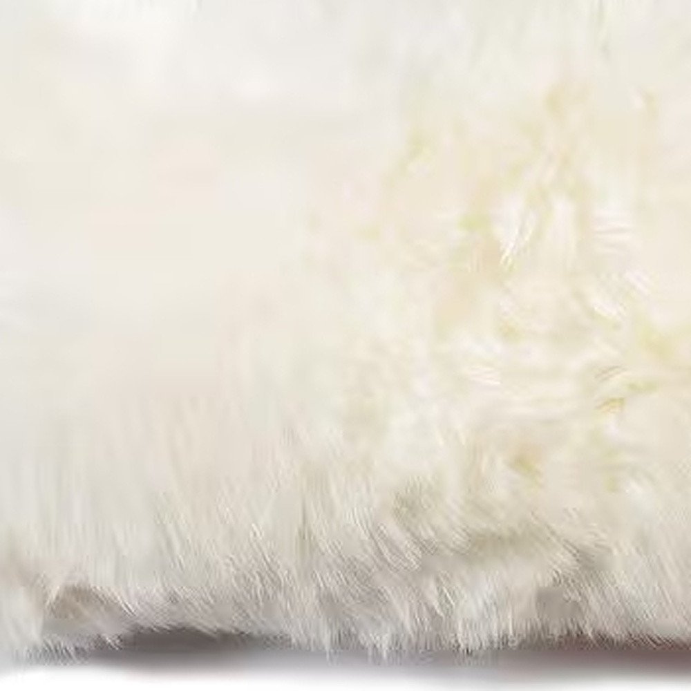 12" X 20" Natural Sheepskin Throw Pillow — view 3
