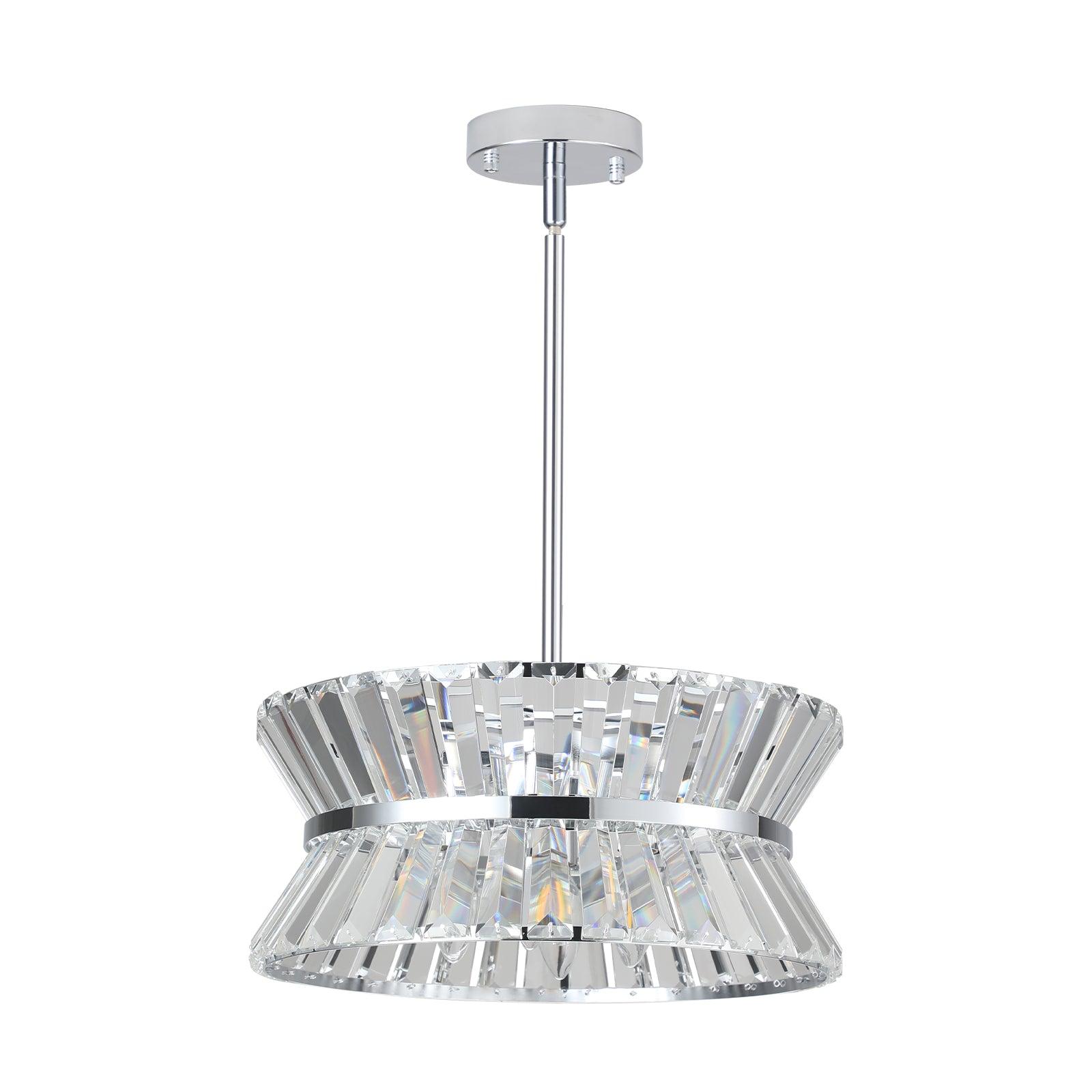 Modern Crystal Chandelier for Living-Room Round Cristal Lamp Luxury Home Decor Light Fixture - FurniFindUSA