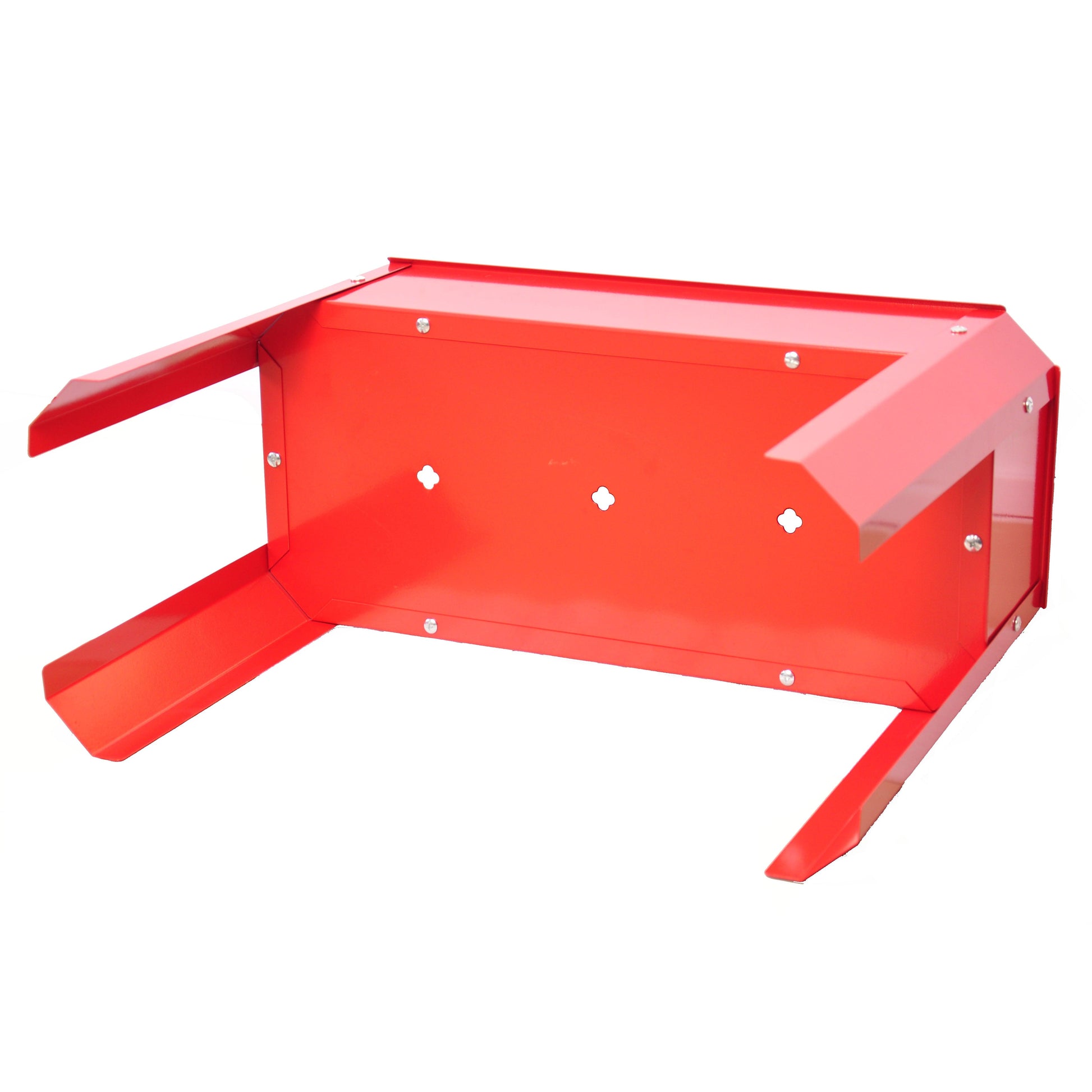 Elevated garden bed.metal elevated outdoor flowerpot box.suitable for backyard and terrace.large flowerpot. Red x 2 - FurniFindUSA