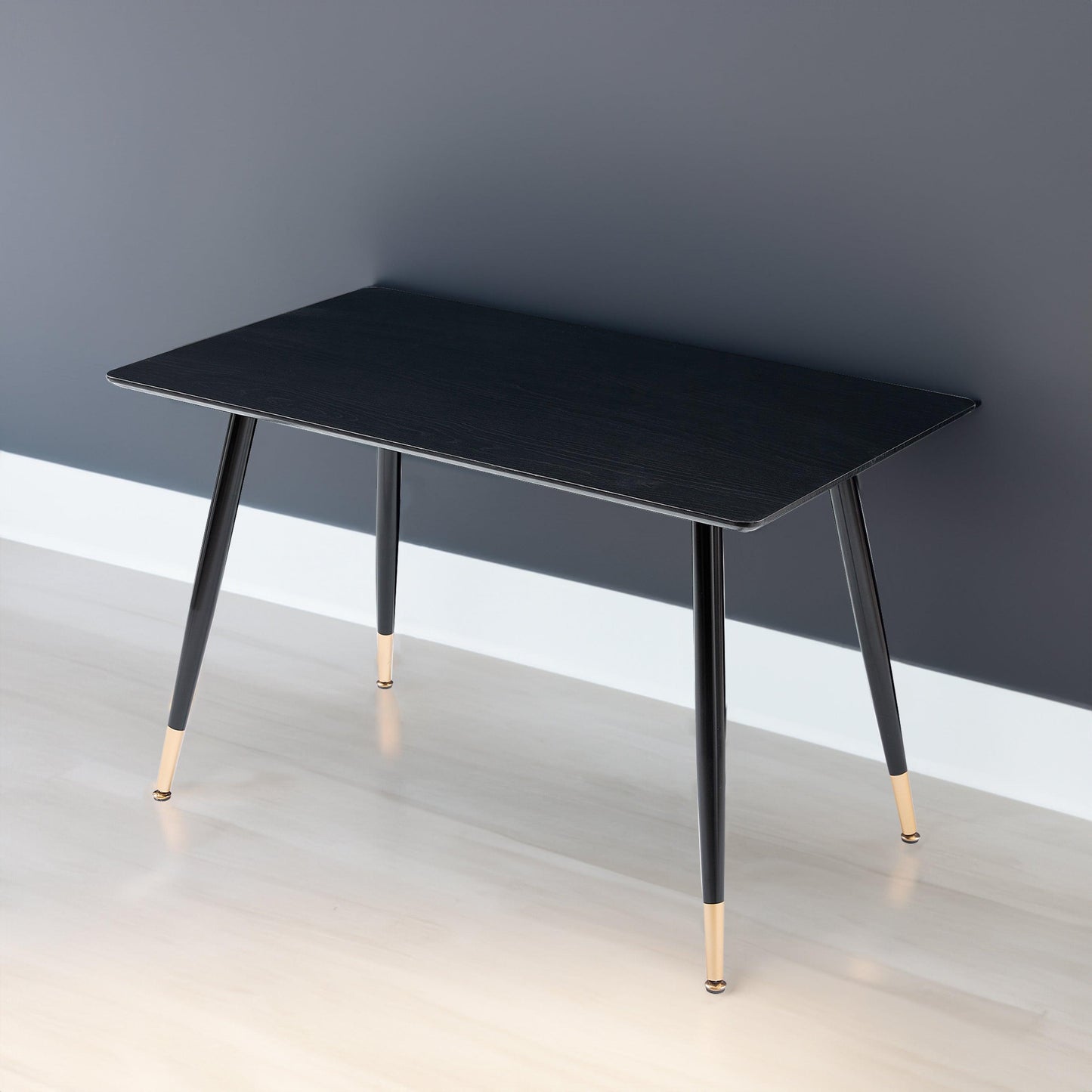 Black Modern Kitchen Dining MDF Table For Smart Home - FurniFindUSA