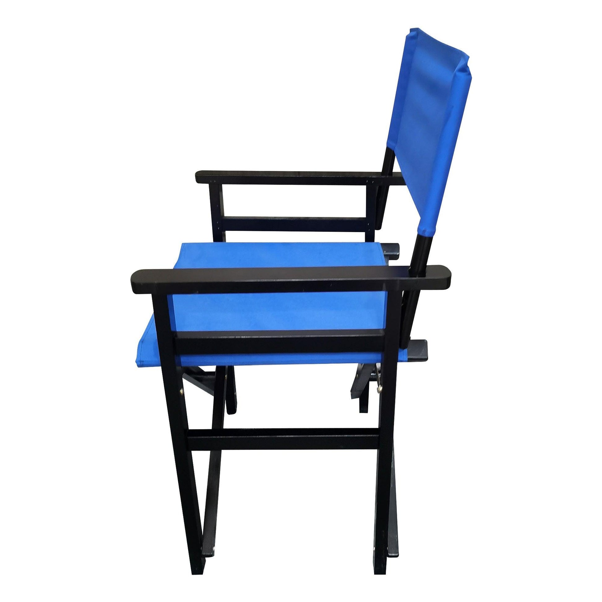 Folding Chair Wooden Director Chair Canvas Folding Chair Folding Chair 2pcs/set populus + Canvas (Color : Blue) - FurniFindUSA