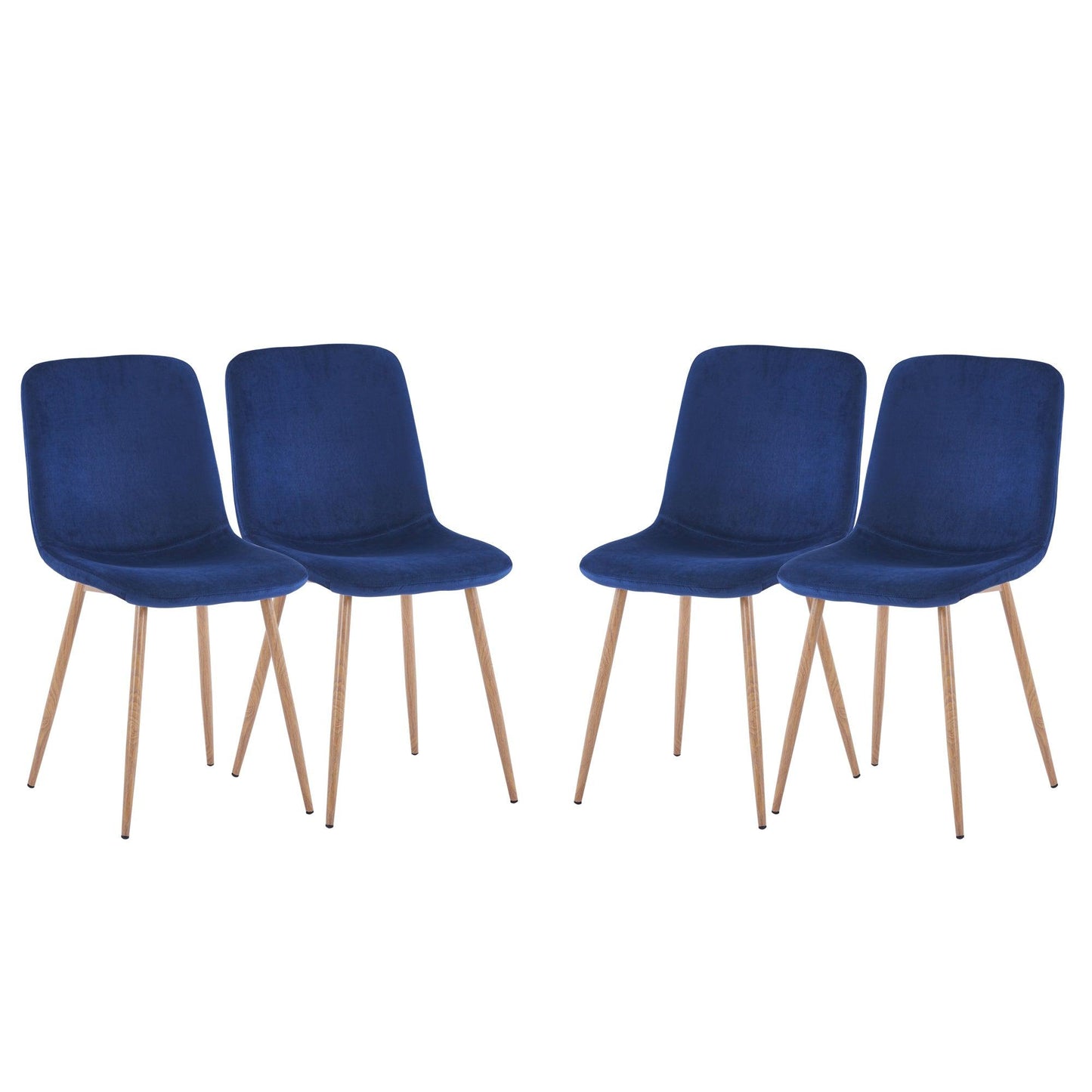 Dining Chair 4PCS（BLUE）Modern style New technology Suitable for restaurants cafes taverns - FurniFindUSA