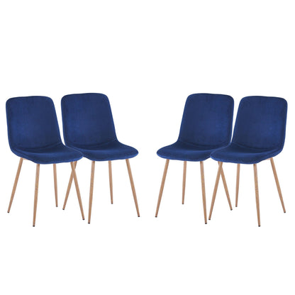 Dining Chair 4PCS（BLUE）Modern style New technology Suitable for restaurants cafes taverns - FurniFindUSA