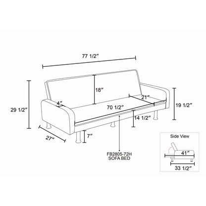 Flannel Living Room Sofabed - FurniFindUSA