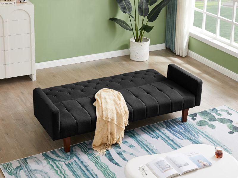 Factory Tufted Back Sofa Mid-Century Convertible Sofa Bed for Living Room - FurniFindUSA