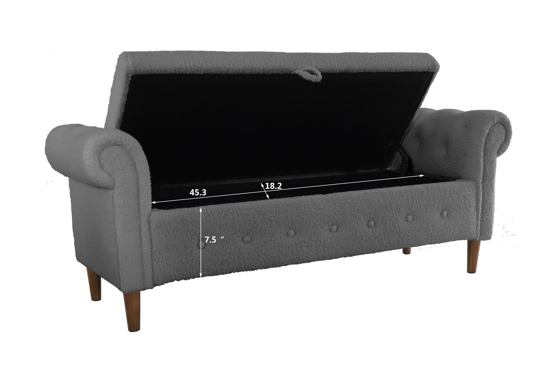 Teddy Teddy Multifunctional Flip Top Storage Bench Rectangular Sofa Stool Winter - FurniFindUSA