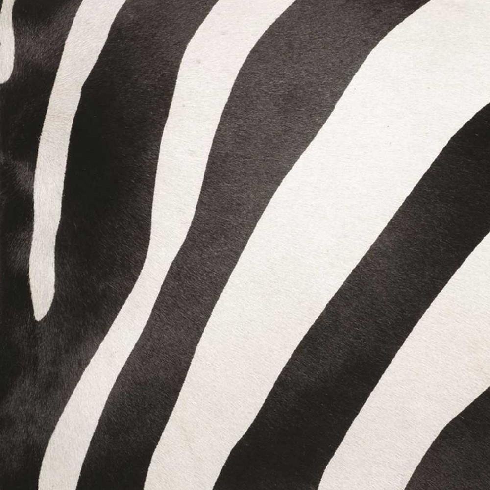 18" Black and Off White Cowhide Throw Pillow — view 4