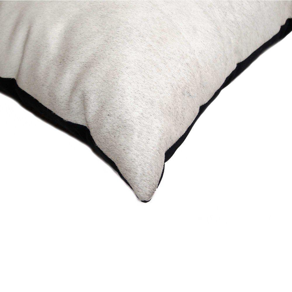 18" X 18" X 5" Off White Cowhide  Pillow — view 2