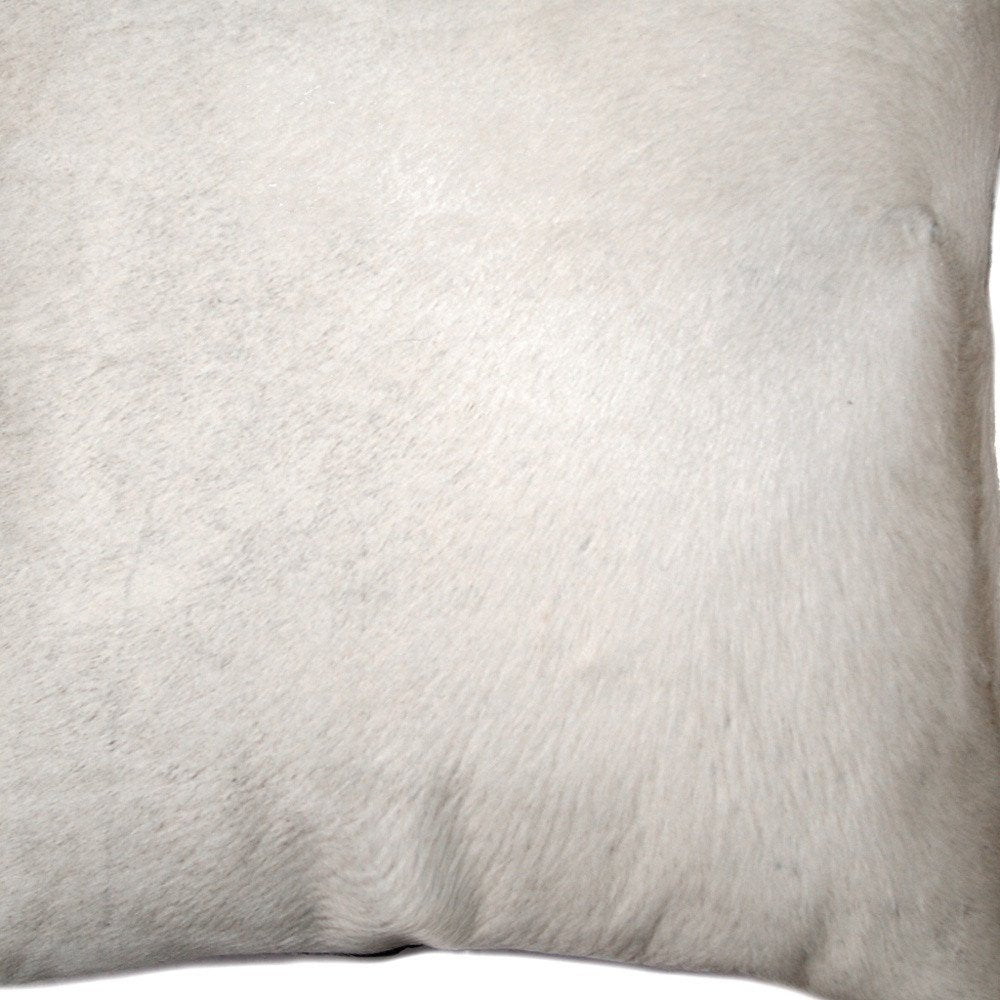 18" X 18" X 5" Off White Cowhide  Pillow — view 3