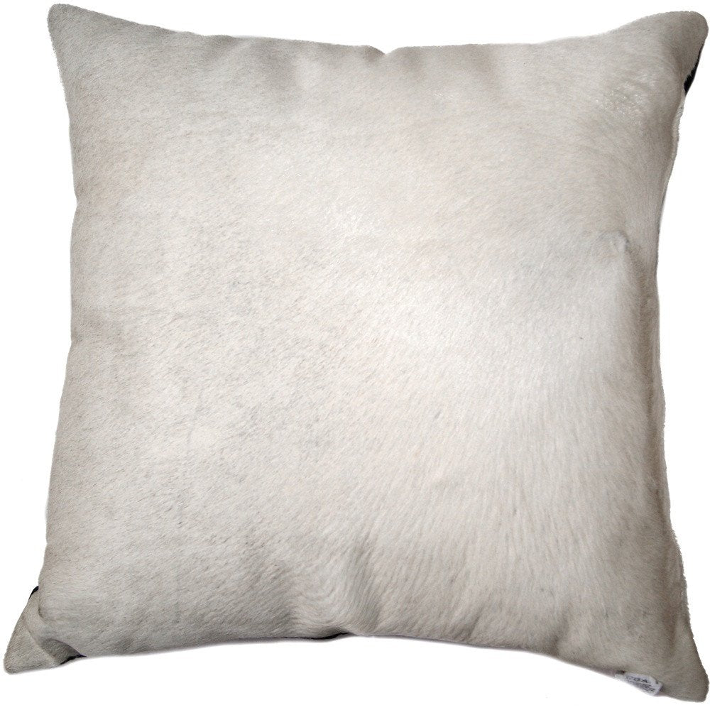 18" X 18" X 5" Off White Cowhide  Pillow — view 4
