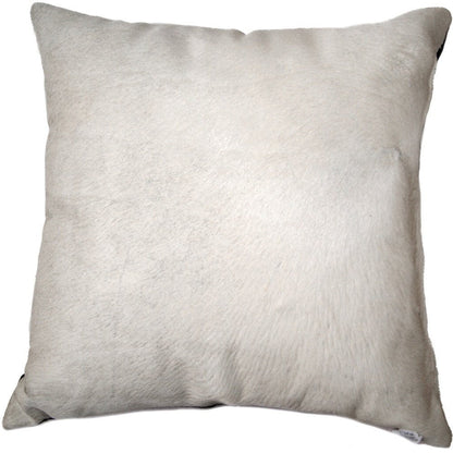 18" X 18" X 5" Off White Cowhide  Pillow