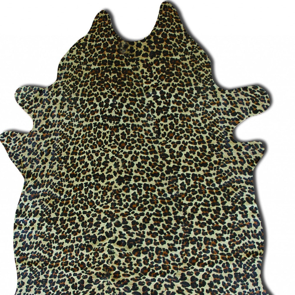 Black And White Cowhide Animal Print Area Rug