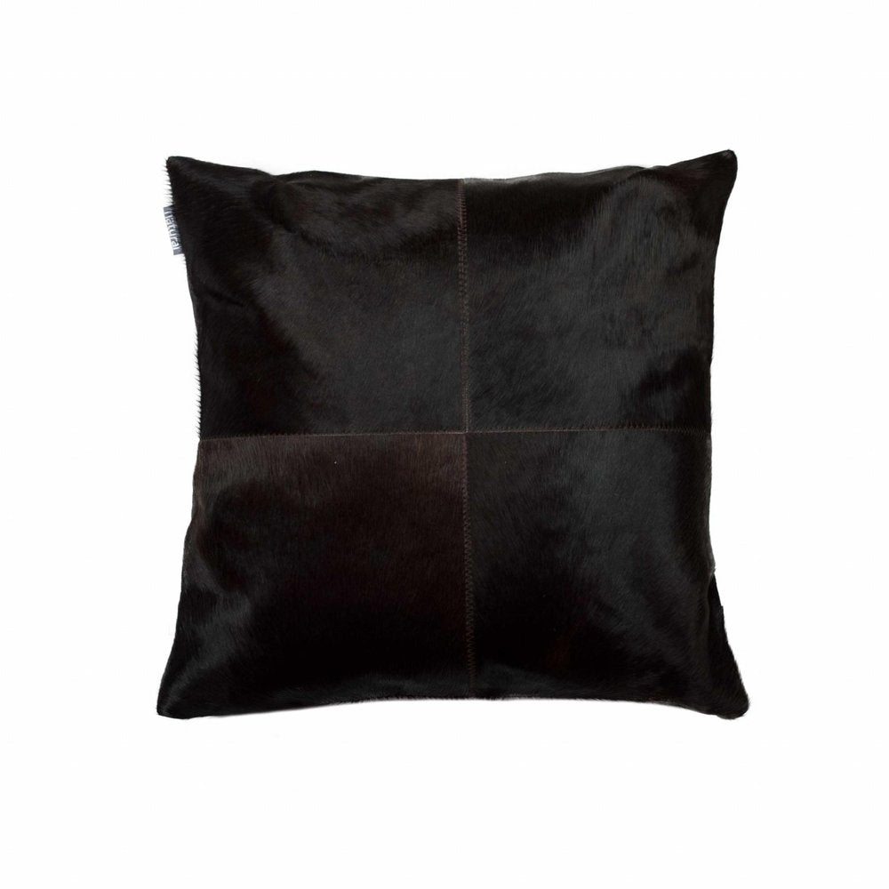 18" Brown Cowhide Throw Pillow — view 1